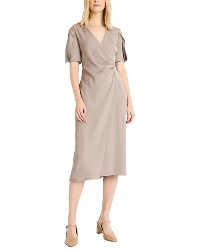 Luxely Midi Dress In Grey