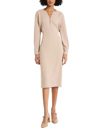 Luxely Midi Dress In Neutral