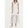 Luxely Robin Lace Maxi Dress In Antique White