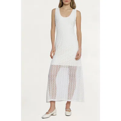 Luxely Robin Lace Maxi Dress In Antique White