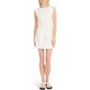 Luxely Mini Dress In Cloud Dancer