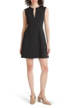 Luxely Sleeveless Fit & Flare Minidress In Meteorite