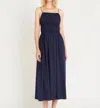 Luxely Tidal Cotton Blend Sundress In Blue