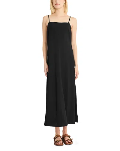 Luxely Trapeze Maxi Dress In Black
