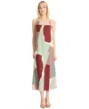 Luxely Abstract Print Shift Dress