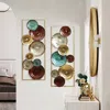 Luxenhome 2-piece Multi-color Gems Abstract Metal Wall Decor Set In Multi
