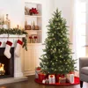Luxenhome 6ft Pre-lit Green Full Fir Artificial Christmas Tree In Multi