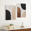Luxenhome Abstract Rectangular Wood Wall Art,25.5''earth Tone-set Of 2 In Multi