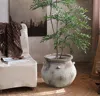 Luxenhome Antique Cauldron Planter In Gray