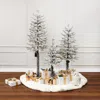 Luxenhome Artificial Tree Christmas With Lights & Stand,set Of 3 In Multi