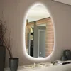 Luxenhome Asymmetrical Accent Wall Mirror With Lights In Multi