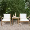 Luxenhome Catalina Outdoor Conversation Set, With White Cushions In Multi