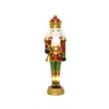 Luxenhome Christmas Bugling Soldier Nutcracker Decor With Lights,4ft In Multi