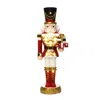 Luxenhome Christmas Nutcracker Red Soldier With Presents & Lights,3ft In Multi
