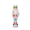 Luxenhome Christmas Pink Nutcracker Soldier Decor With Cake Lights, 3ft In Multi
