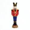 Luxenhome Christmas Traditional Nutcracker Soldier Red With Lights, 4ft In Multi