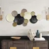 Luxenhome Coastal Abstract Dish Metal Wall Art In Multi