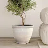 Luxenhome Erin Glazed Indoor/outdoor Planter In Multi