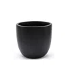 Luxenhome Essentia Indoor/outdoor Planter, Round, Large In Black