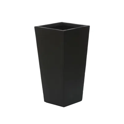 Luxenhome Essentia Indoor/outdoor Planter, Tall, Large In Black