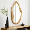 Luxenhome Freeform Pine Wood Frame Free Form Wall Mirror In Multi