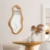 Luxenhome Flow Wood Frame Oval Wall Mirror In Multi