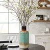 Luxenhome Jasper Stoneware Vase, 12.2" H In Multi
