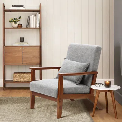 Luxenhome Josef Accent Chair, Light Gray