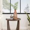 Luxenhome Olla Stoneware Vase, 12.2" H In Brown