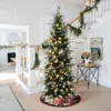 Luxenhome Pre-lit Green Artificial  Pencil  Christmas Tree,6.5ft In Green