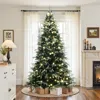 Luxenhome Pre-lit Green Full Artificial Christmas Tree,7.5ft In Multi