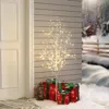 Luxenhome Pre-lit Led 47.24" Artificial Birch Twig Tree Decoration In White