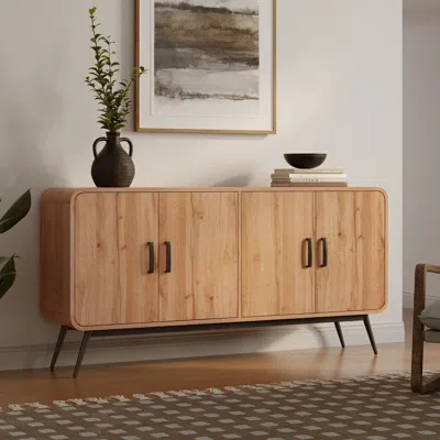 Luxenhome Randolph Wood Accent Sideboard In Multi
