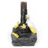 Luxenhome Resin Water Fountain – Farmhouse Duck Family Outdoor Feature In Black