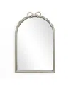 Luxenhome Ribbon Resin Frame Arch Rectangle Accent Wall Mirror