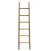 Luxenhome Rustic 6ft Decorative Ladder – Wooden Blanket Ladder For Farmhouse Décor In Brown