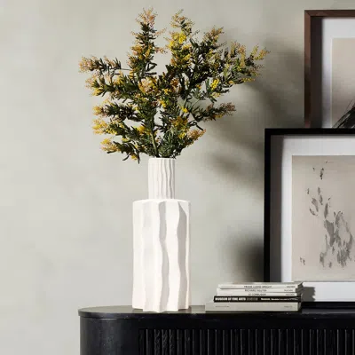Luxenhome Seraphina Stoneware Vase, Tall In Multi