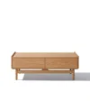Luxenhome Summer Oak Engineered Wood Coffee Table With Storage In Brown