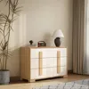 Luxenhome Sylvie Oak And White Finish 6-drawer Dresser In Multi
