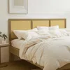 Luxenhome Tariq Free-standing Boho Rattan Headboard, King In Multi