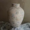 Luxenhome Venus Handcrafted Tall Stoneware Vase, 11.8" H In Gray