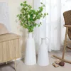 Luxenhome White Iron Vase Metal Vase Pitcher Vase, Set Of 2 In White