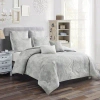 Luxlen Indra Comforter Set In Gray