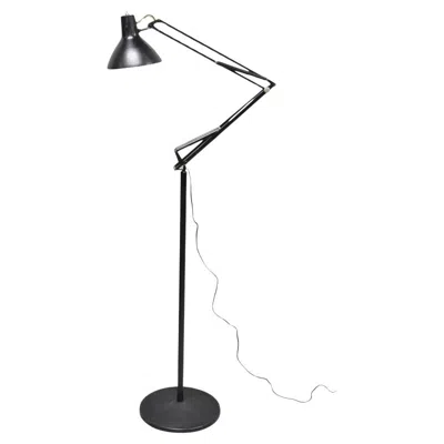 Pre-owned Luxó Vintage Luxo Pixar Style Mid Century Modern Articulating Drafting Floor Lamp (c) In Black