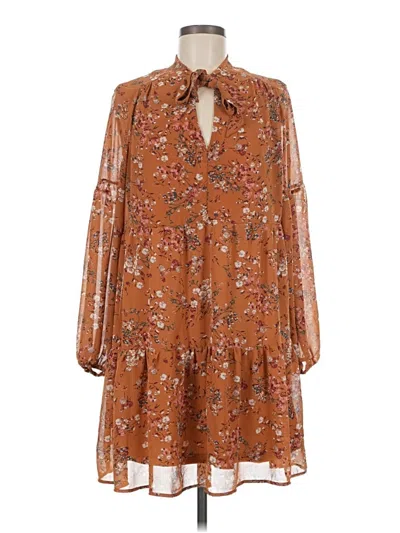Pre-owned Luxology Casual Dress In Brown