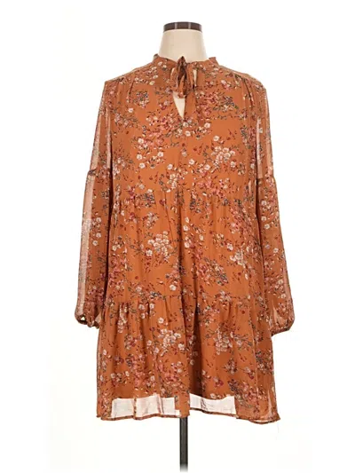 Pre-owned Luxology Casual Dress In Brown