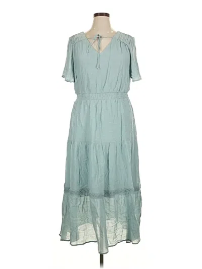 Pre-owned Luxology Casual Dress In Teal