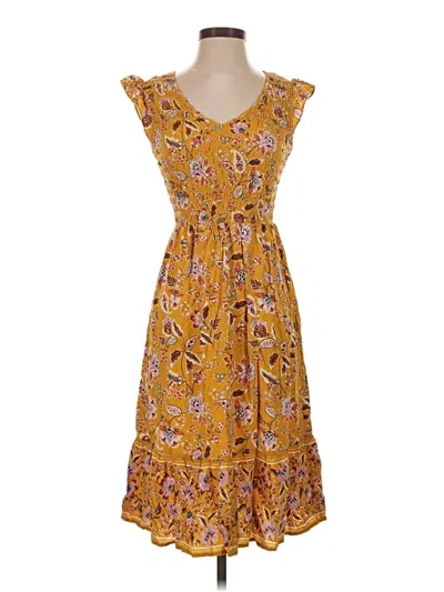 Pre-owned Luxology Casual Dress In Yellow