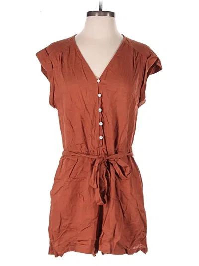 Pre-owned Luxology Romper In Brown