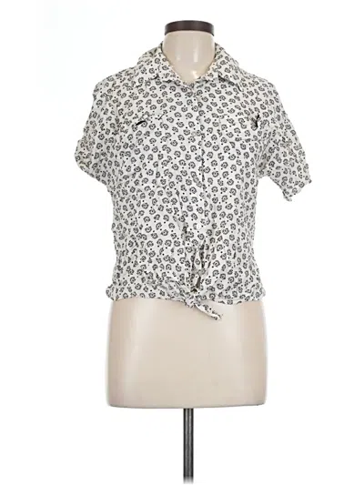 Pre-owned Luxology Short Sleeve Blouse In Ivory